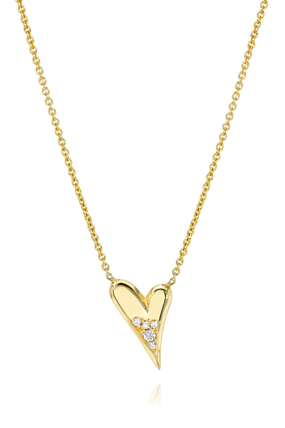 Dru Diamond Baby Heart Necklace