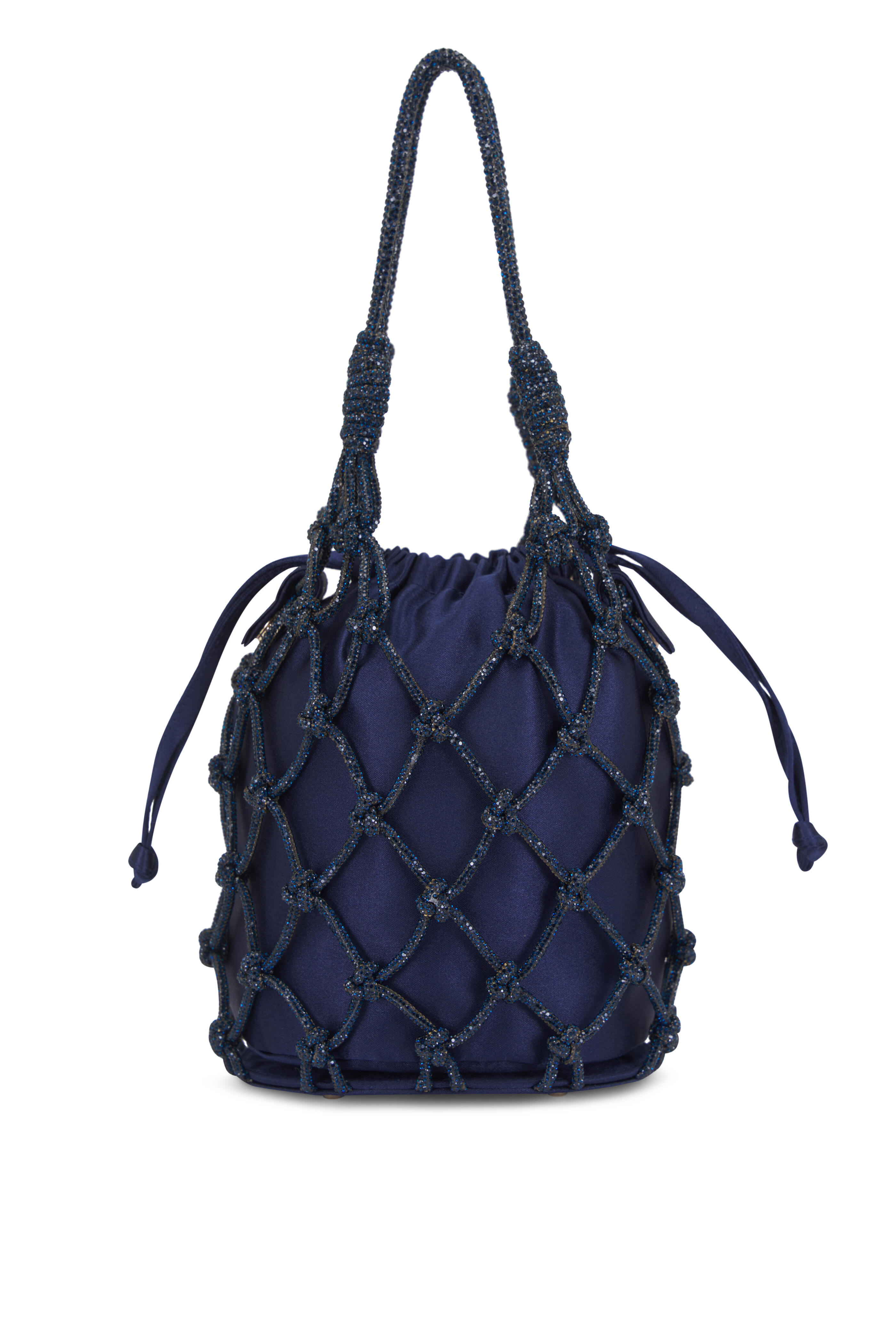 Judith Leiber Couture - Navy Crystal Net Pouch