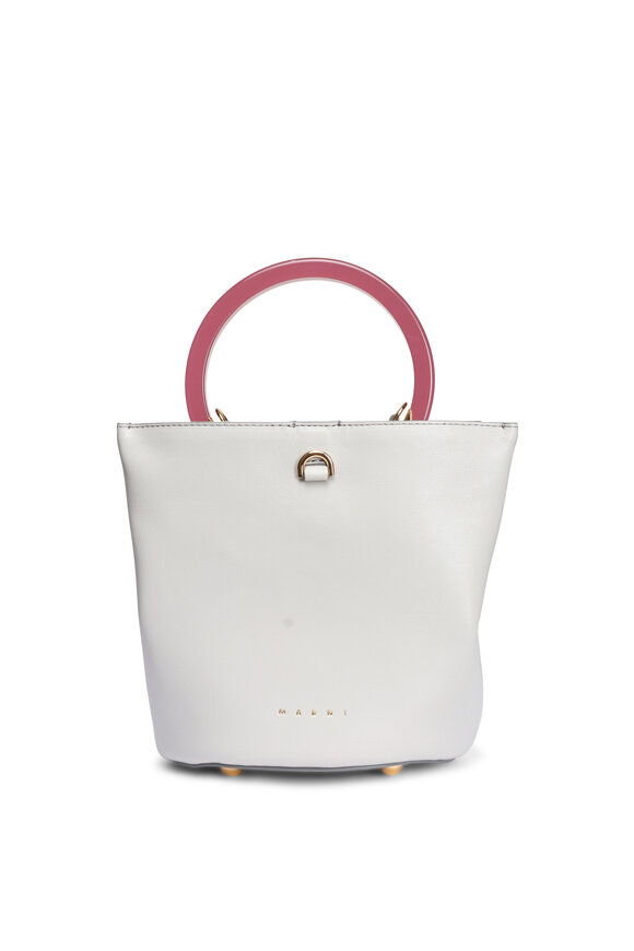 Marni Small Pannier Everest Leather Bucket Bag