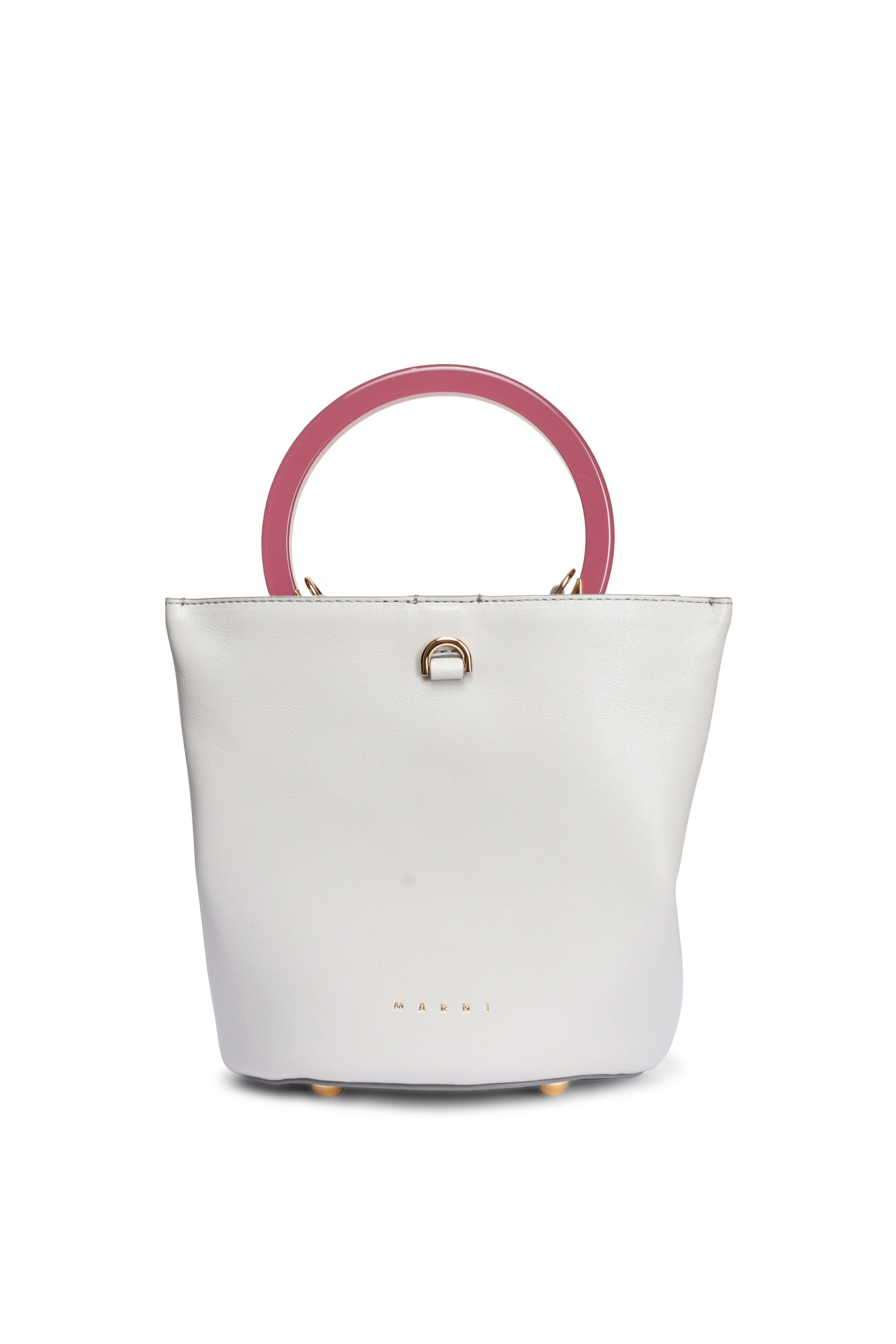 Marni - Small Pannier Everest Leather Bucket Bag