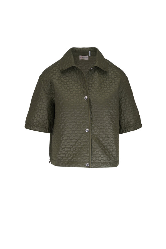 Moncler Olive Quilted Overshirt