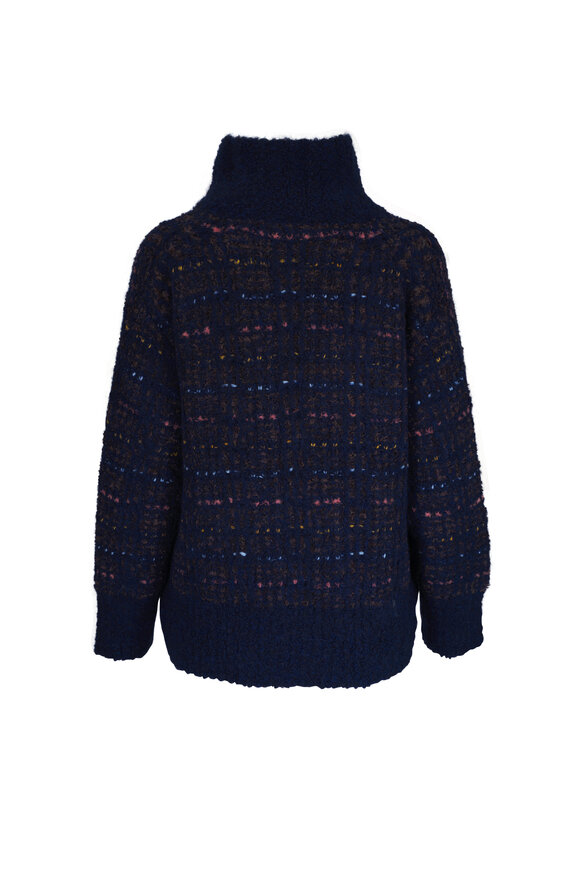 FENDI スウェット　ダークネイビー　キャットアイ Fendi - FF Fisheye Light Blue Cropped Cardigan | Mitchell Stores
