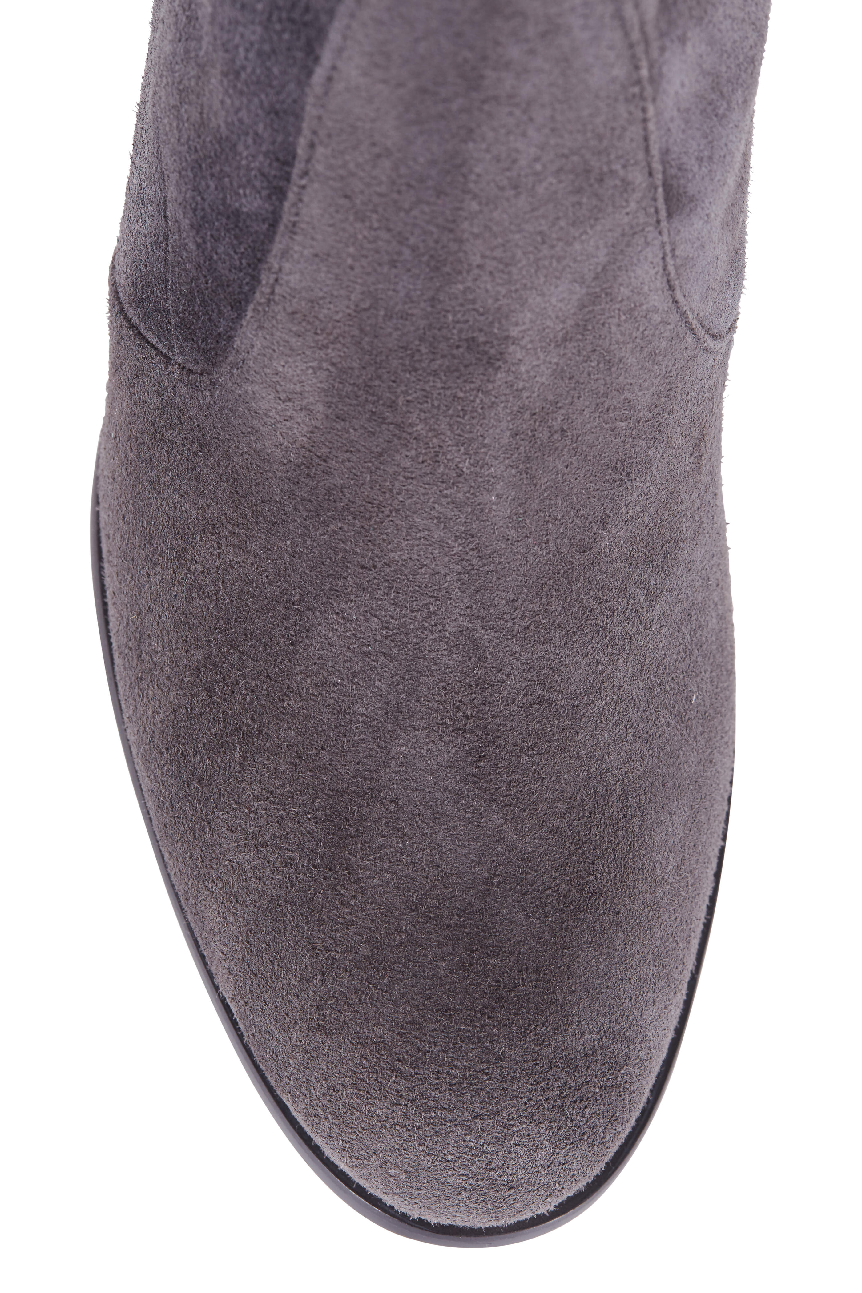 Stuart Weitzman - Tieland Slate Suede OTK Boot, 75mm