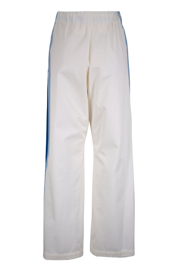 Marni White Gabardine Track Pant - view 3