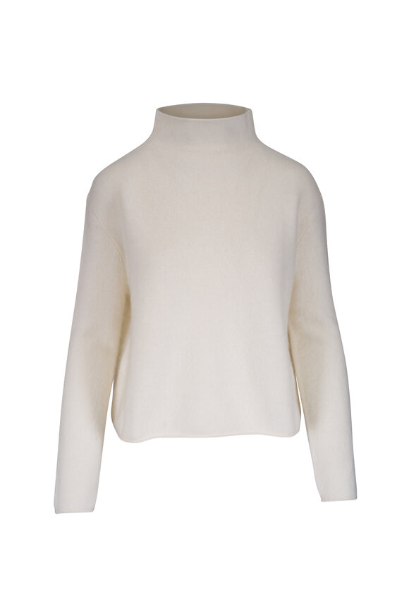 Lisa Yang Sandy Cream Brushed Cashmere Sweater
