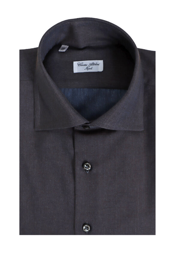 Cesare Attolini Deep Indigo Sport Shirt - view 1