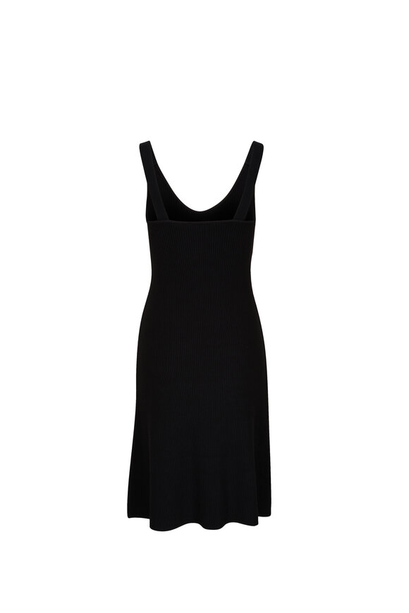 Vince - Black Ribbed Midi Dress