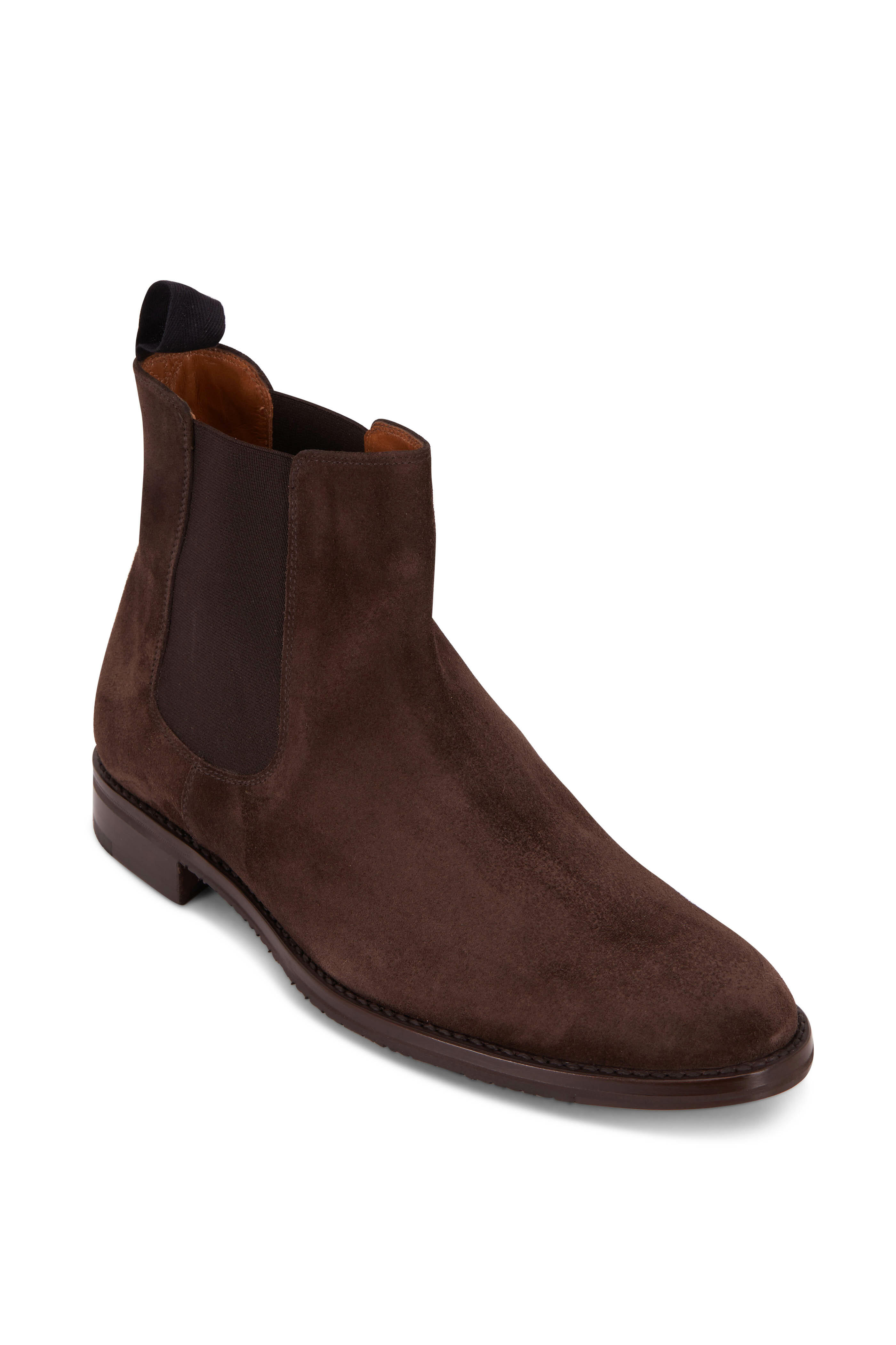 Gravati Dark Brown Suede Chelsea Boot Mitchell Stores