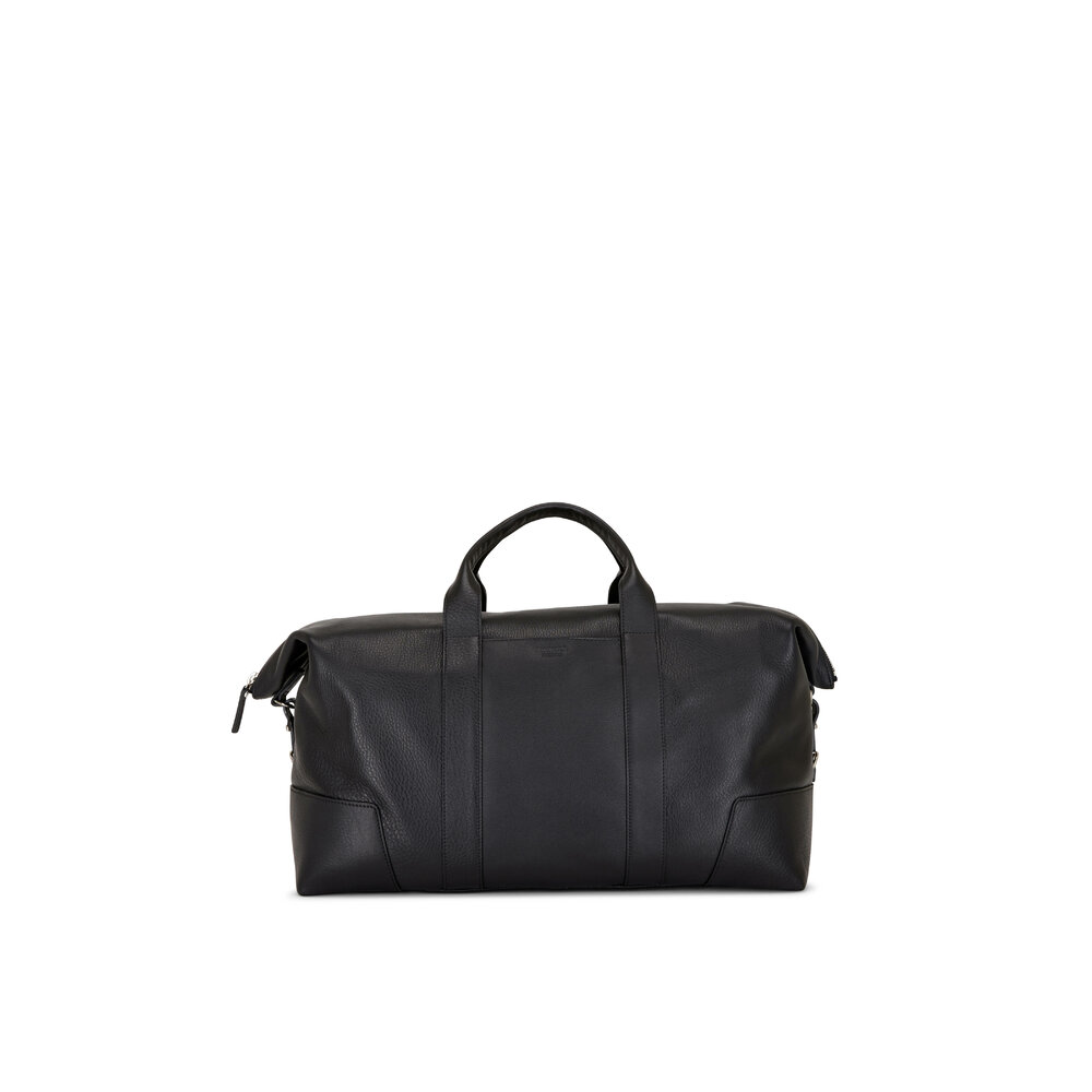 Shinola - Navigator Black Leather Large Carry All Bag