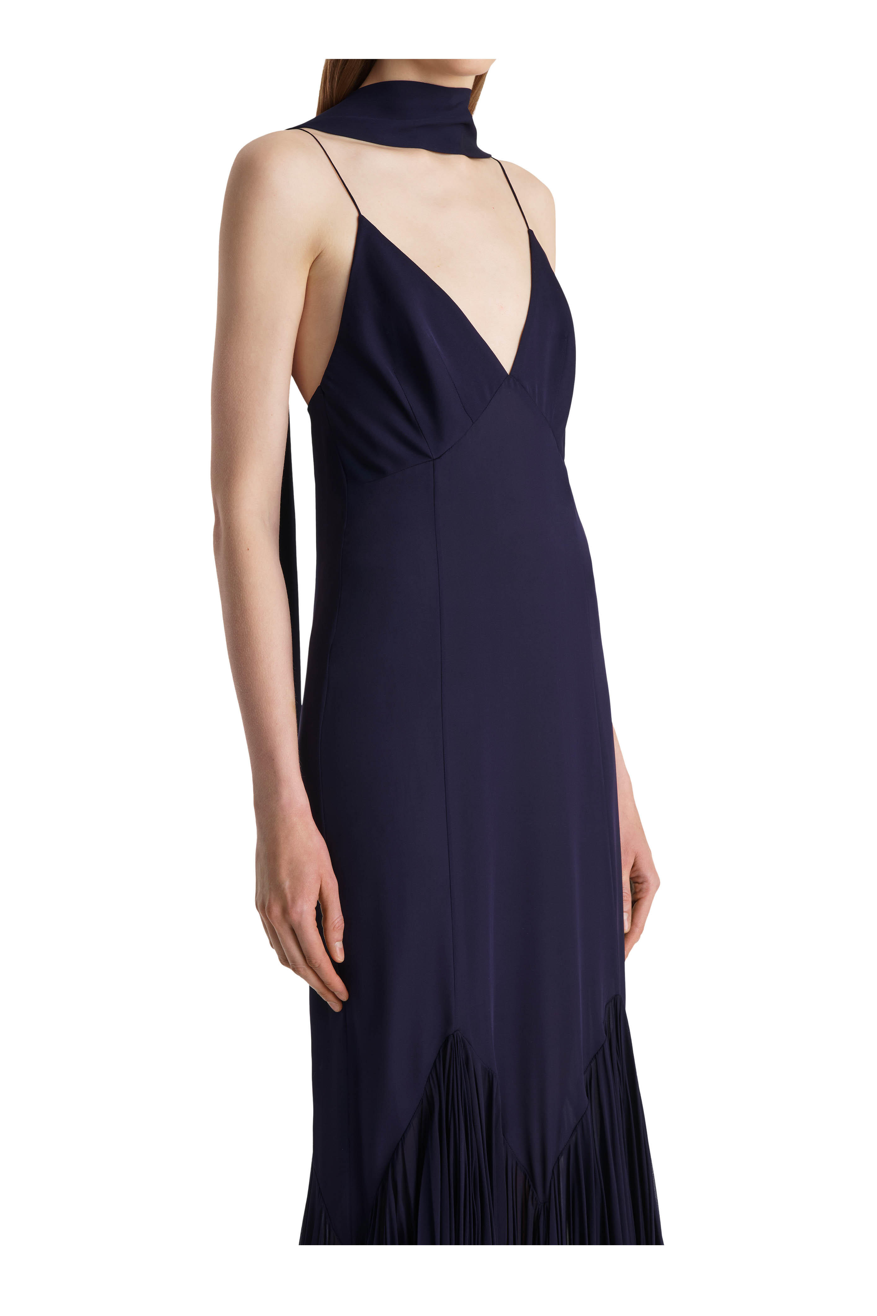 Khaite - Candita Amethyst Silk Maxi Dress