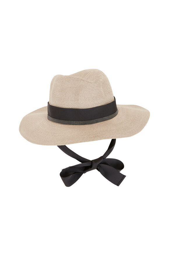 Brunello Cucinelli - Beige Woven Straw Hat