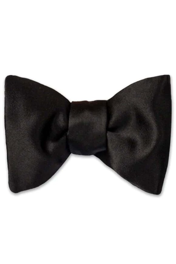 Shawn Christopher Black Classic Satin Bowtie - view 1