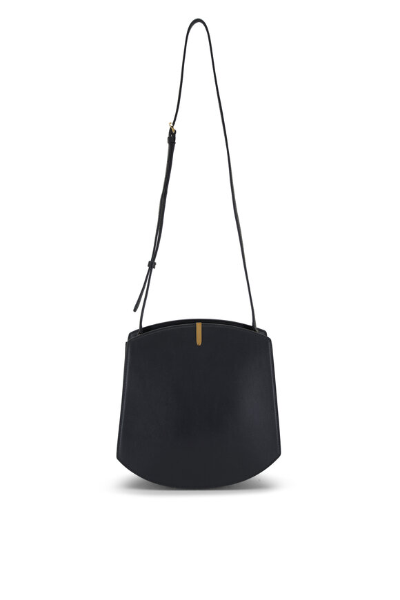 Savette Florence Black Leather Crossbody Bag