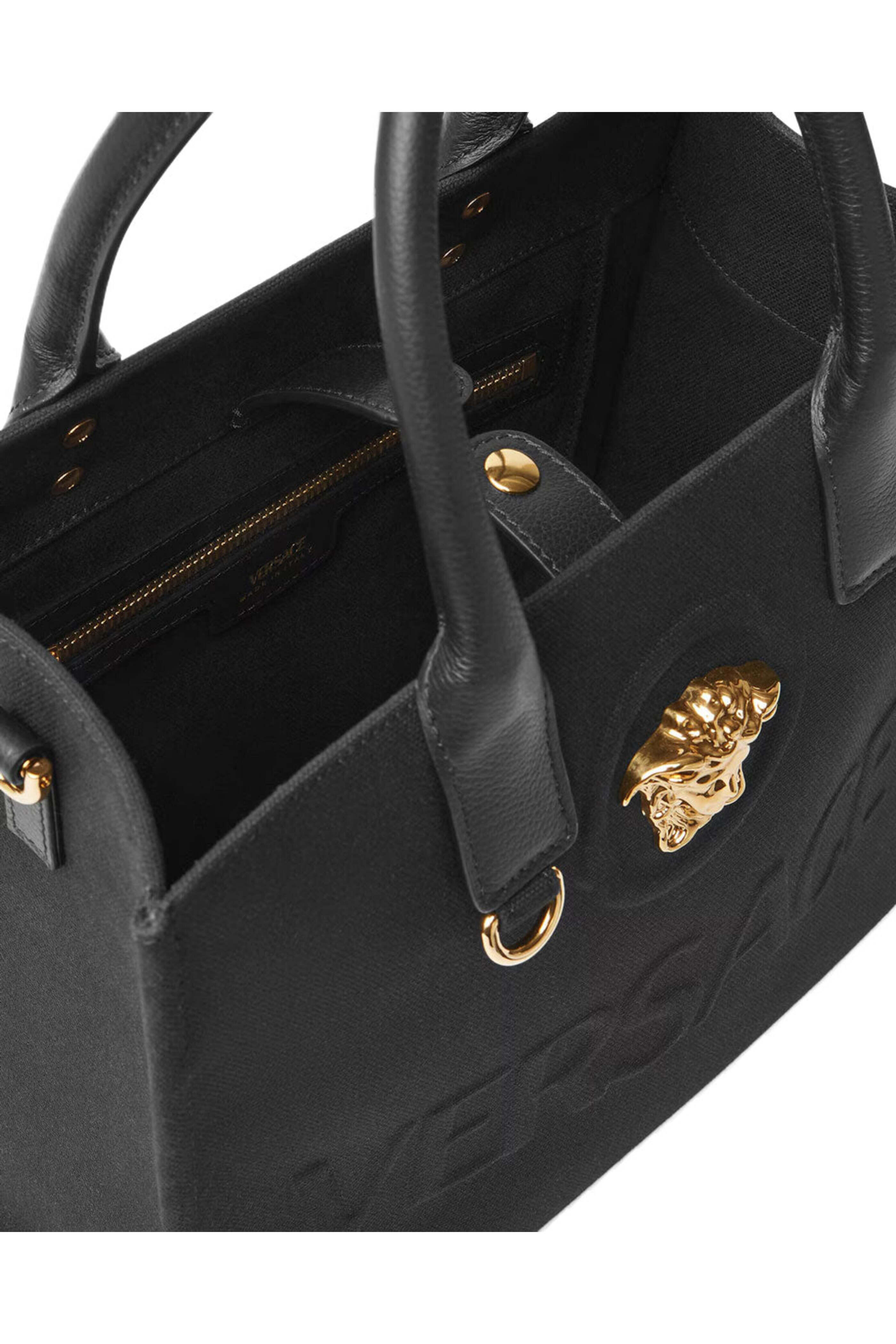 Versace - Small La Medusa Canvas Fabric Tote Bag