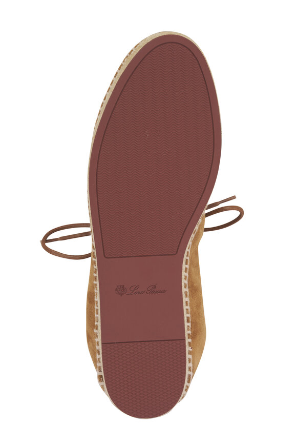 Loro Piana George Walk Light Sand Dune Suede Espadrille - view 4