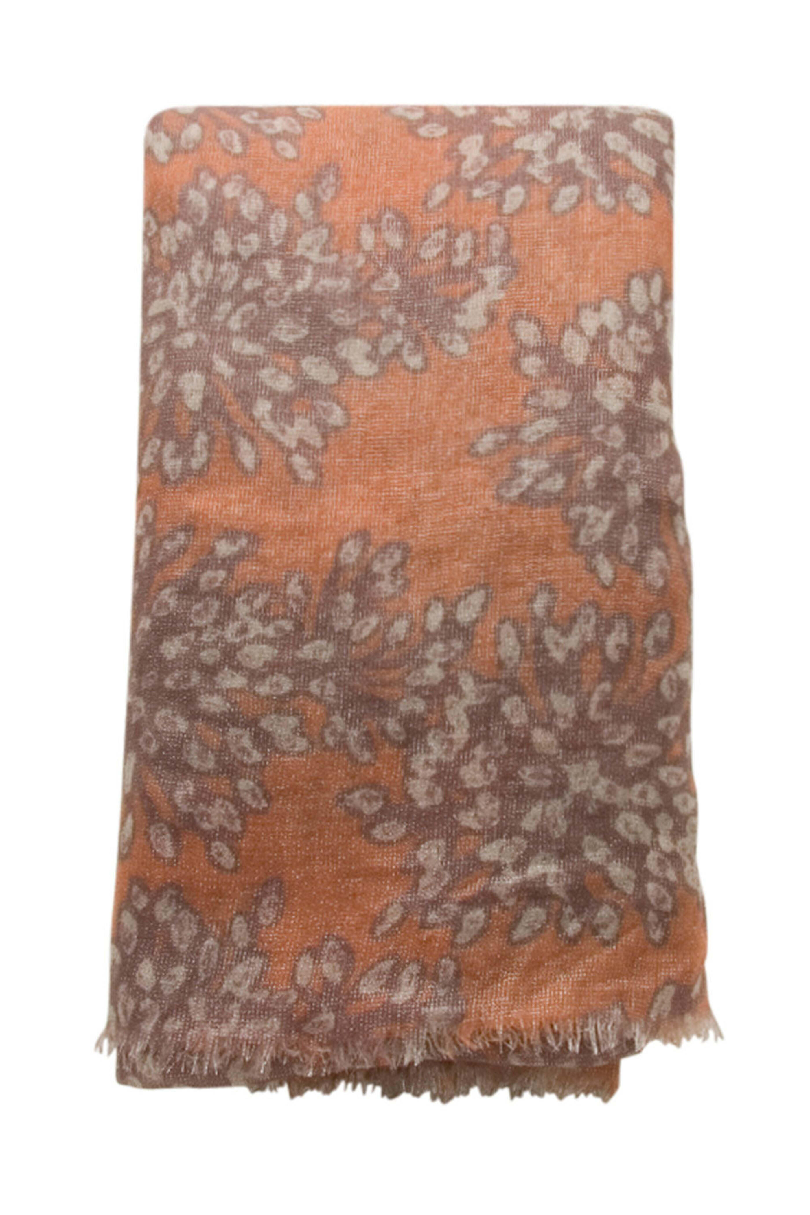 【関税＆送料込み】Brunello Cucinelli Scarves BRUNELLO CUCINELLI Frayed printed linen-gauze scarf | THE OUTNET