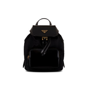 Prada - Medium Re-Nylon & Brushed Leather Backpack