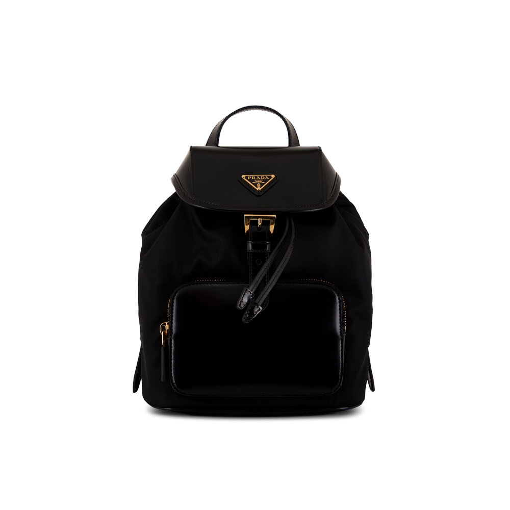 Prada leather outlet backpacks