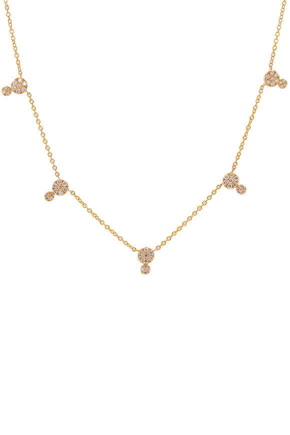 Bridget King 14k Yellow Gold Double Dot Necklace - view 1