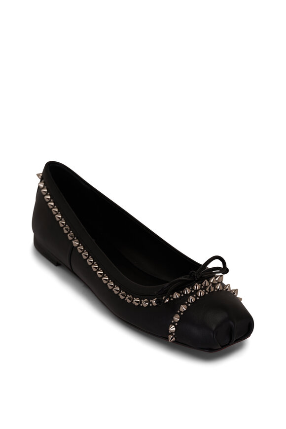 Christian Louboutin Mamadrague Black Spiked Ballet Flat