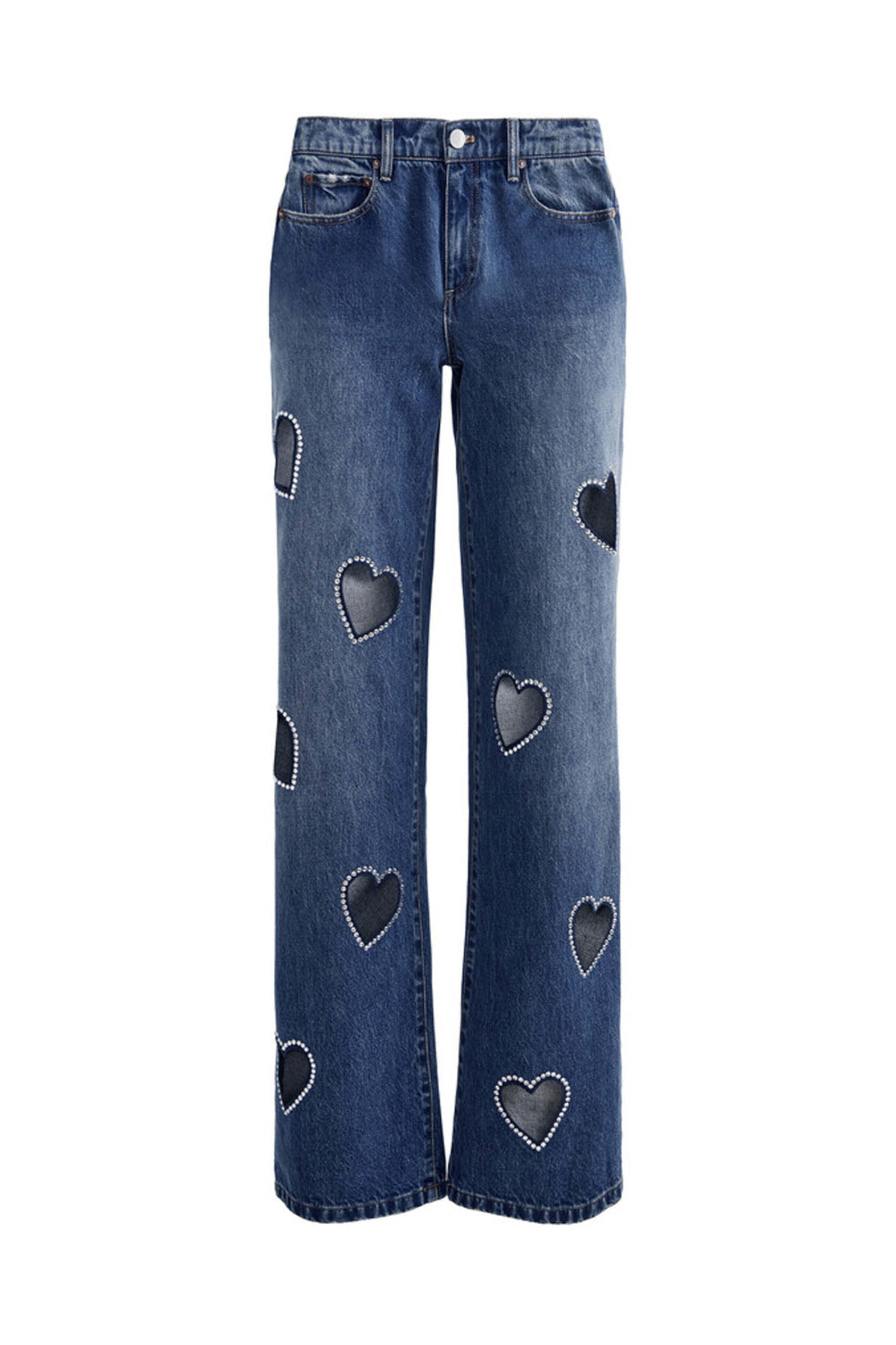 Alice & Olivia - True Blue Embellished Karrie Jean