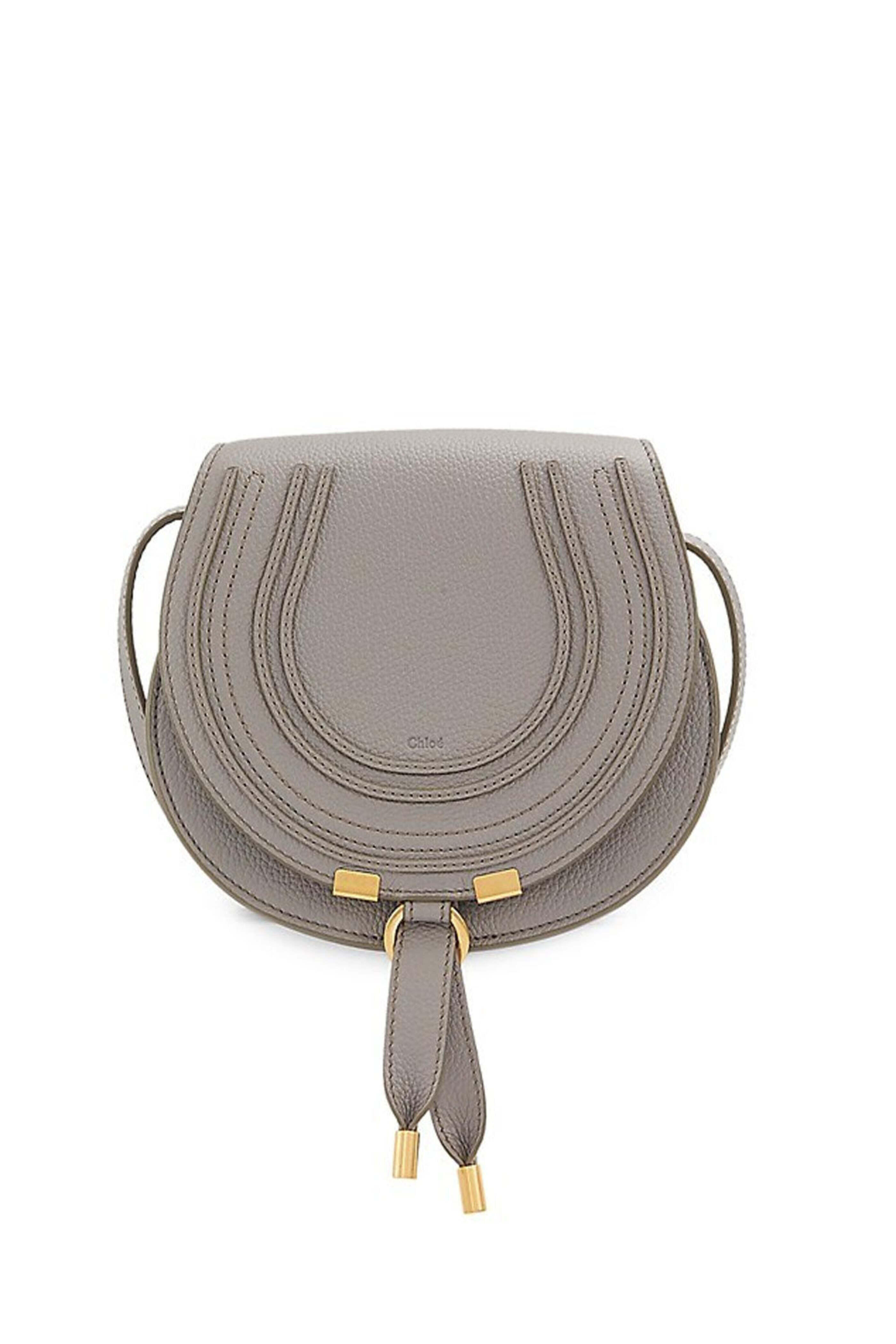 Chloé - Mini Marcie Crossbody Bag in Cashmere Grey