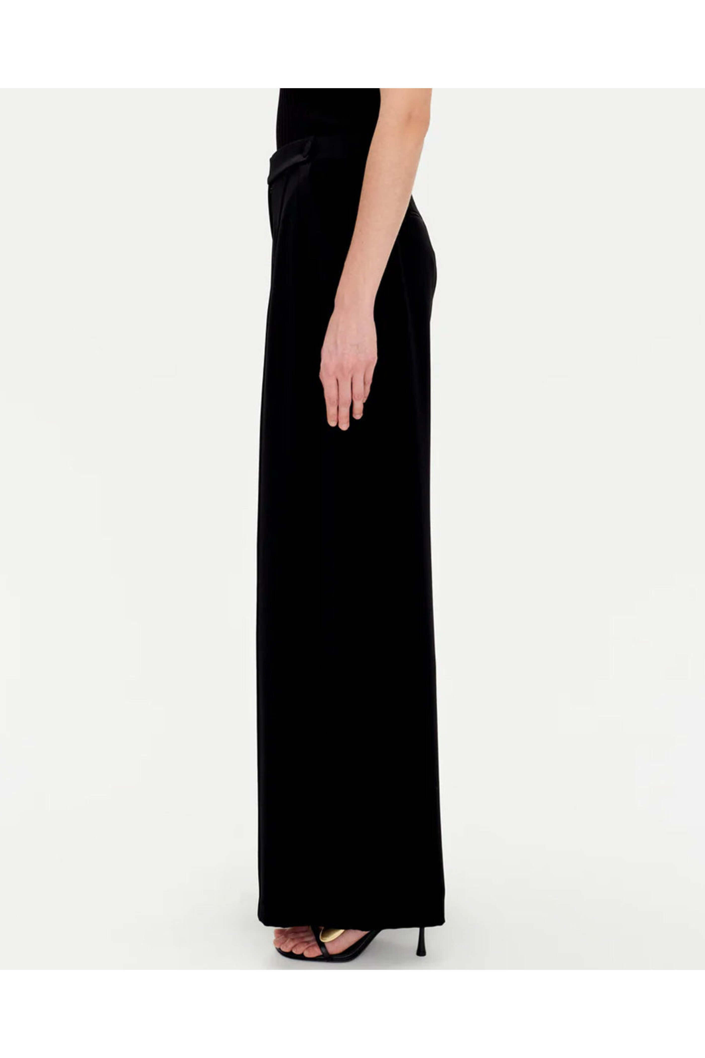 Simkhai - Black Palladia Wide Leg Tuxedo Pant