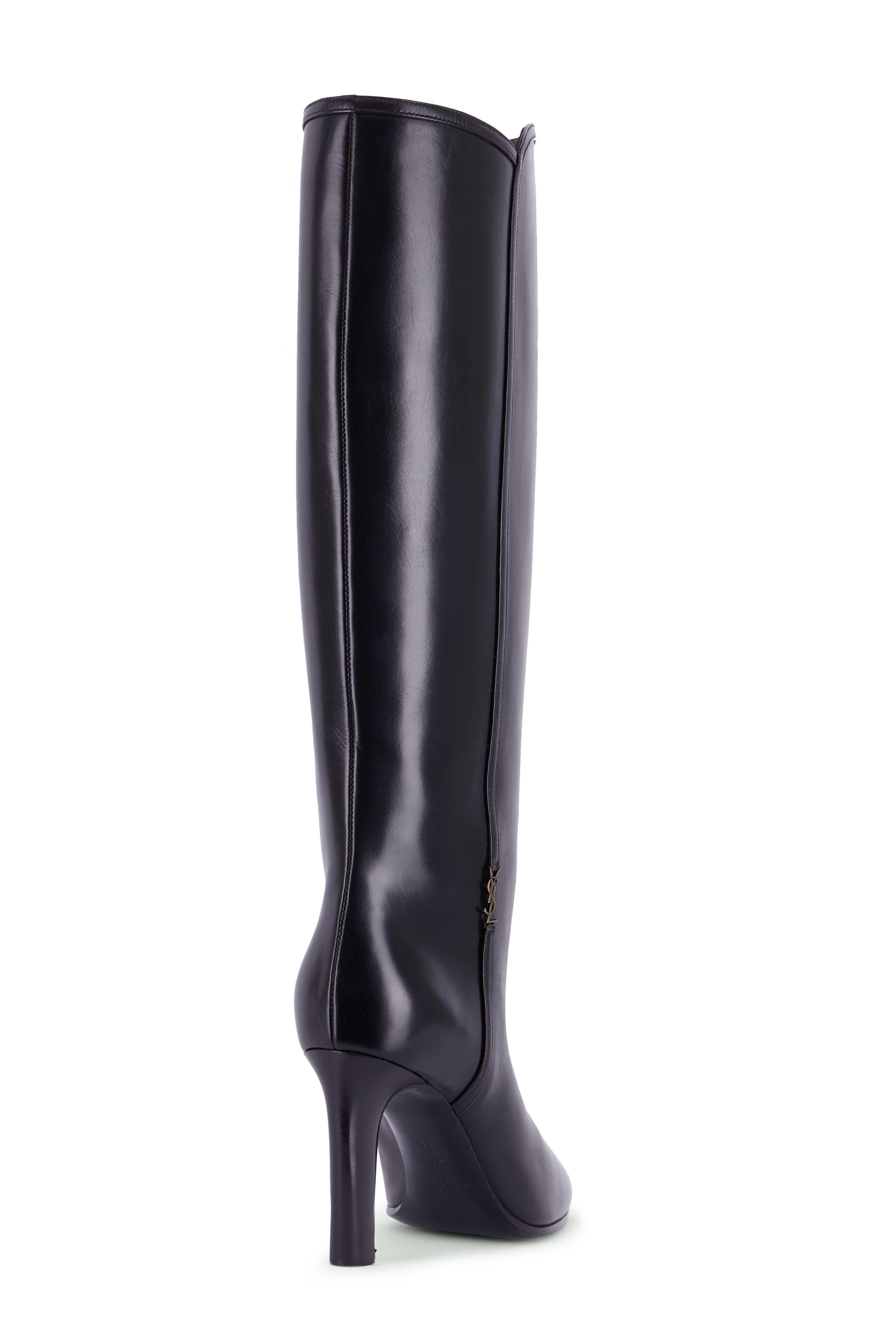 SAINT LAURENT Babies 90 アンクルブーツ SAINT LAURENT Suede Babies 90 Fringe Ankle Boots 37 Light