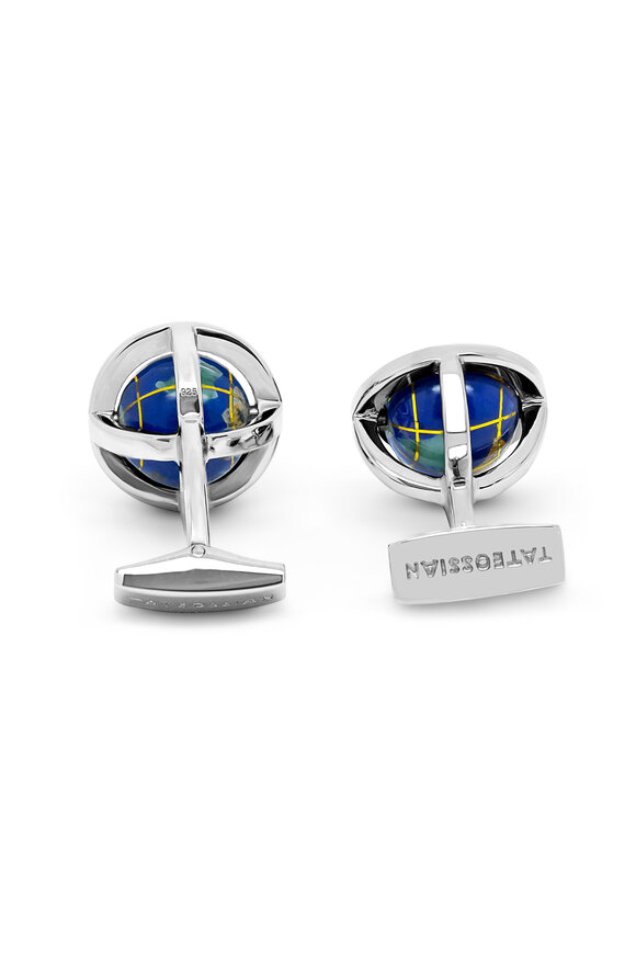 Tateossian - Blue Lapis Globe Cuff Links