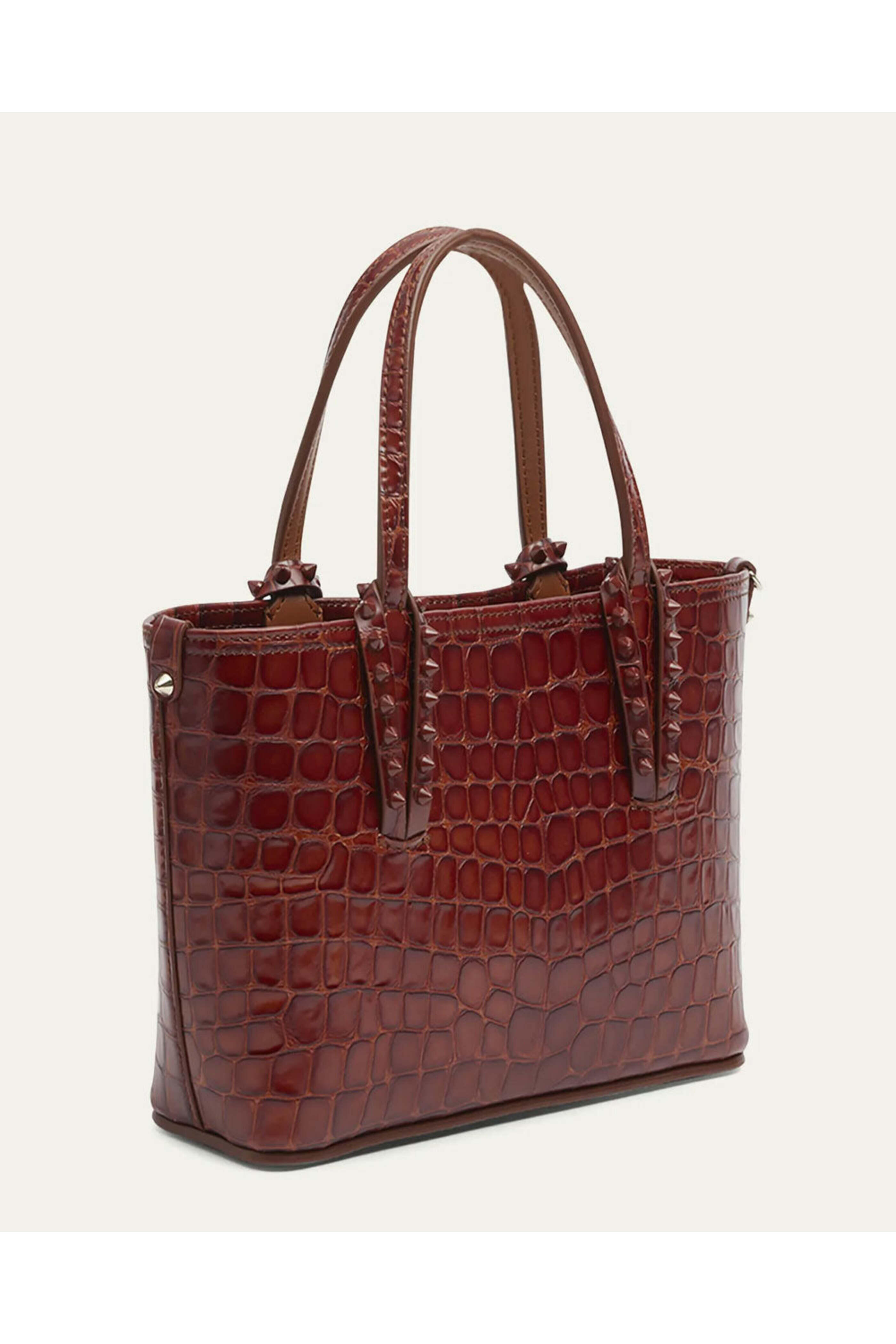 Christian Louboutin - Mini Cabata Alligator-Embossed Tote Bag