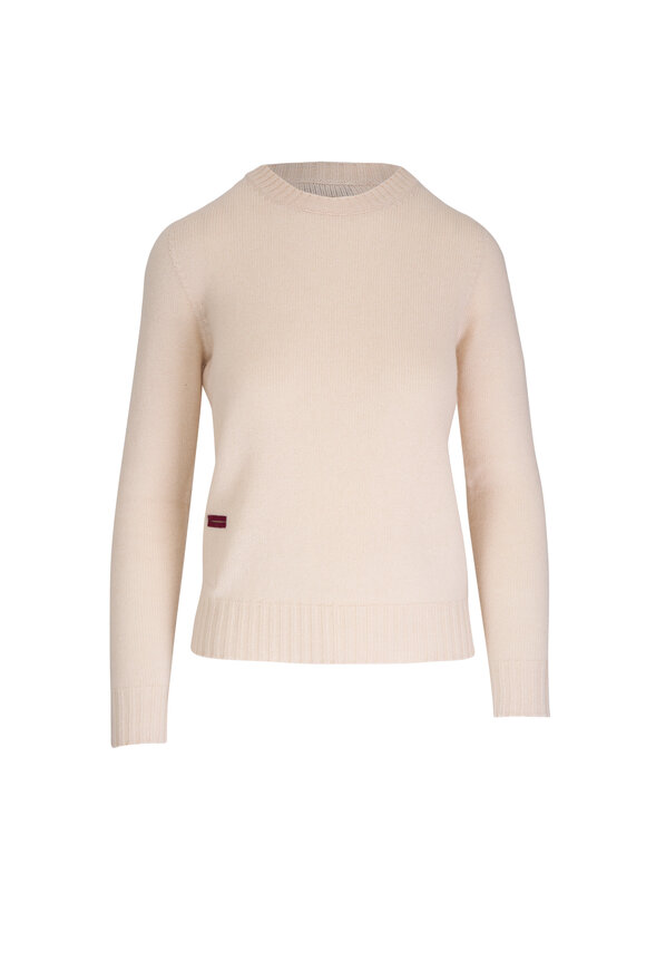 Agnona Lipstick Chantilly Cashmere Sweater