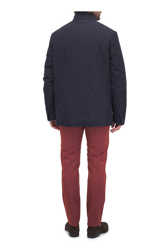 Moncler - Monges Dark Blue Down Jacket | Mitchell Stores