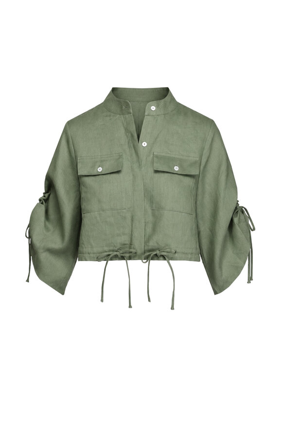 Hevron Eva Sage Green Top - view 1
