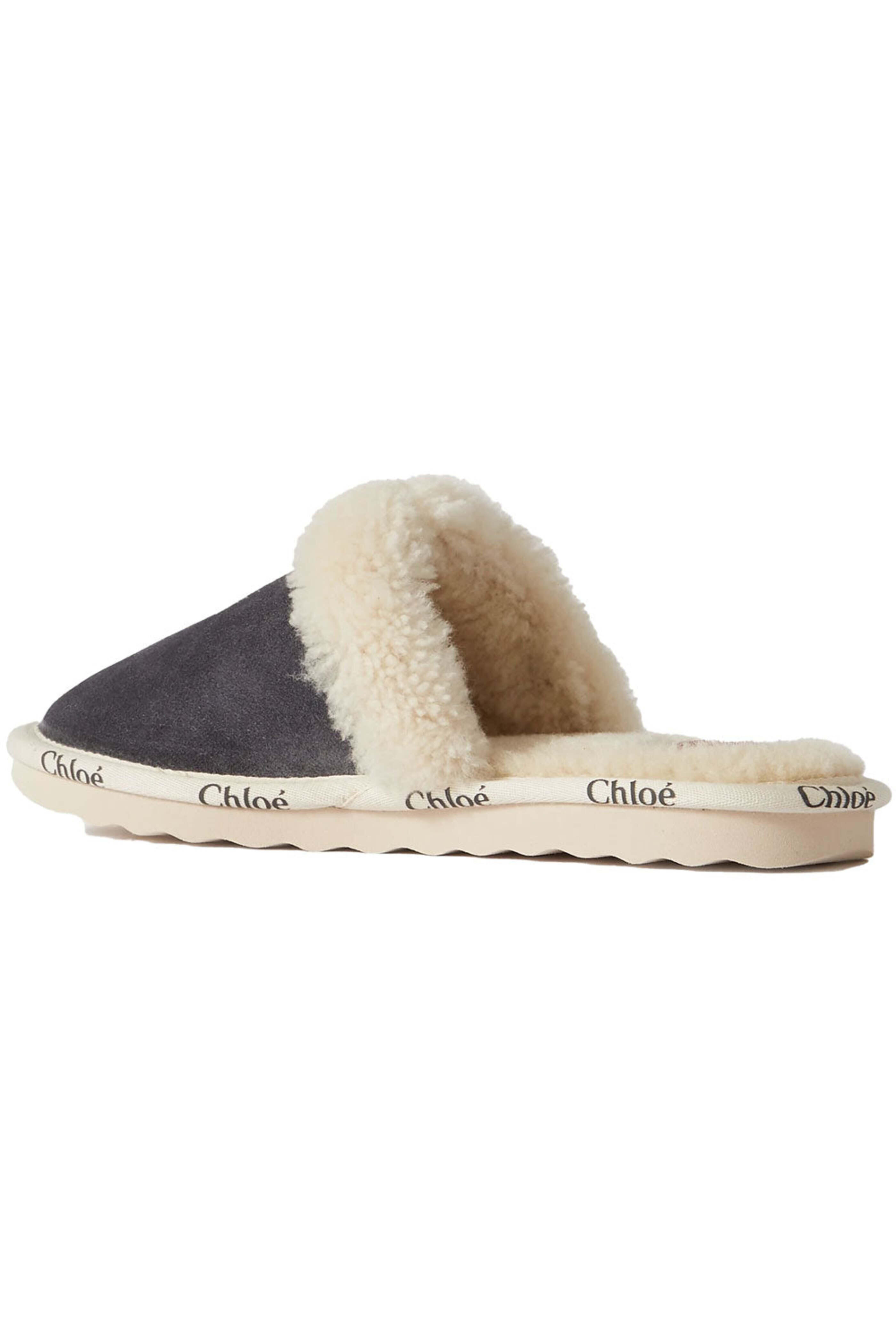 Chloé - Somber Grey Woody Slipper