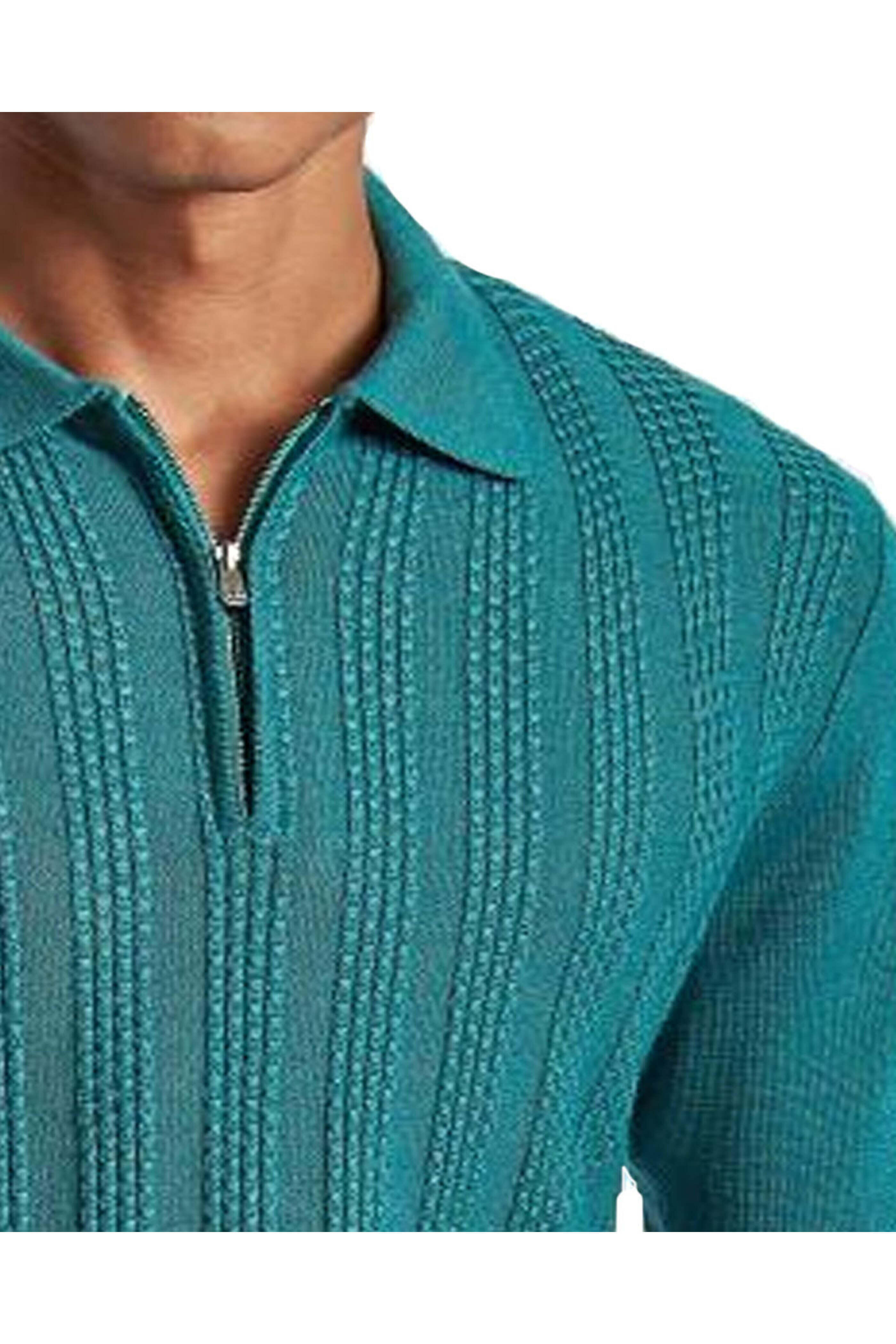 leinwande knit polo グリーン LEINWÄNDE】ラインヴァンド 配色リブニット ポロトップス