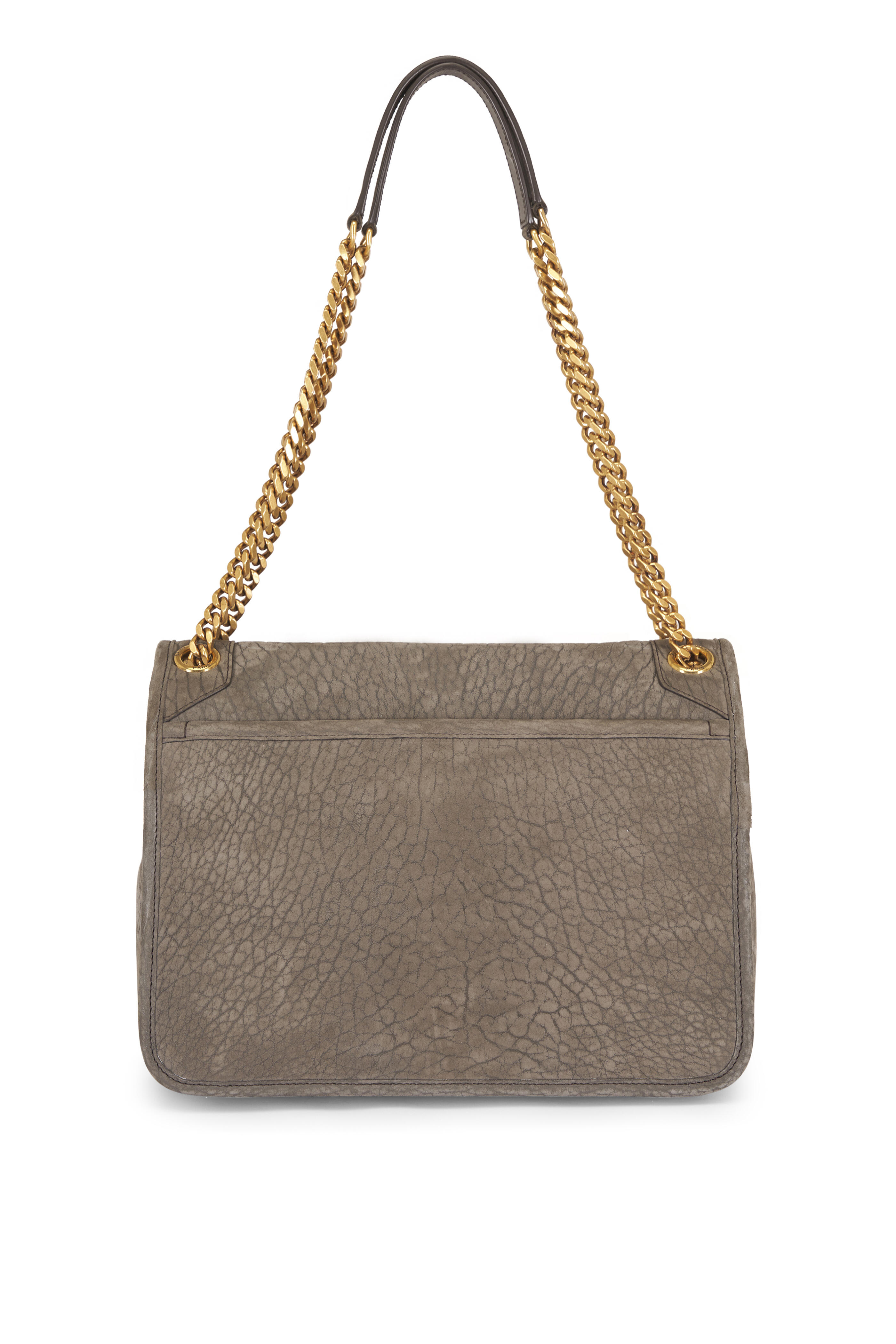 Saint Laurent - Medium Niki Zinc Soft Bone Leather Shoulder Bag