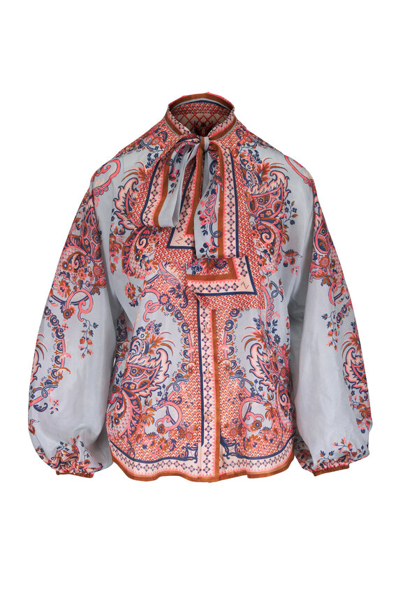 Zimmermann - Lilac High Tide Flower Shirt | Mitchell Stores