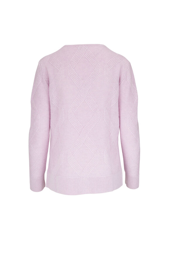 Kinross - Orchid Cashmere V-Neck Sweater 