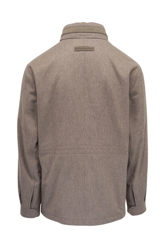 Zegna - Oasi Tan Cashmere Elements Car Coat