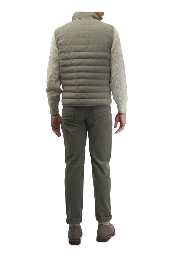 Brunello Cucinelli - Sage Puffer Vest