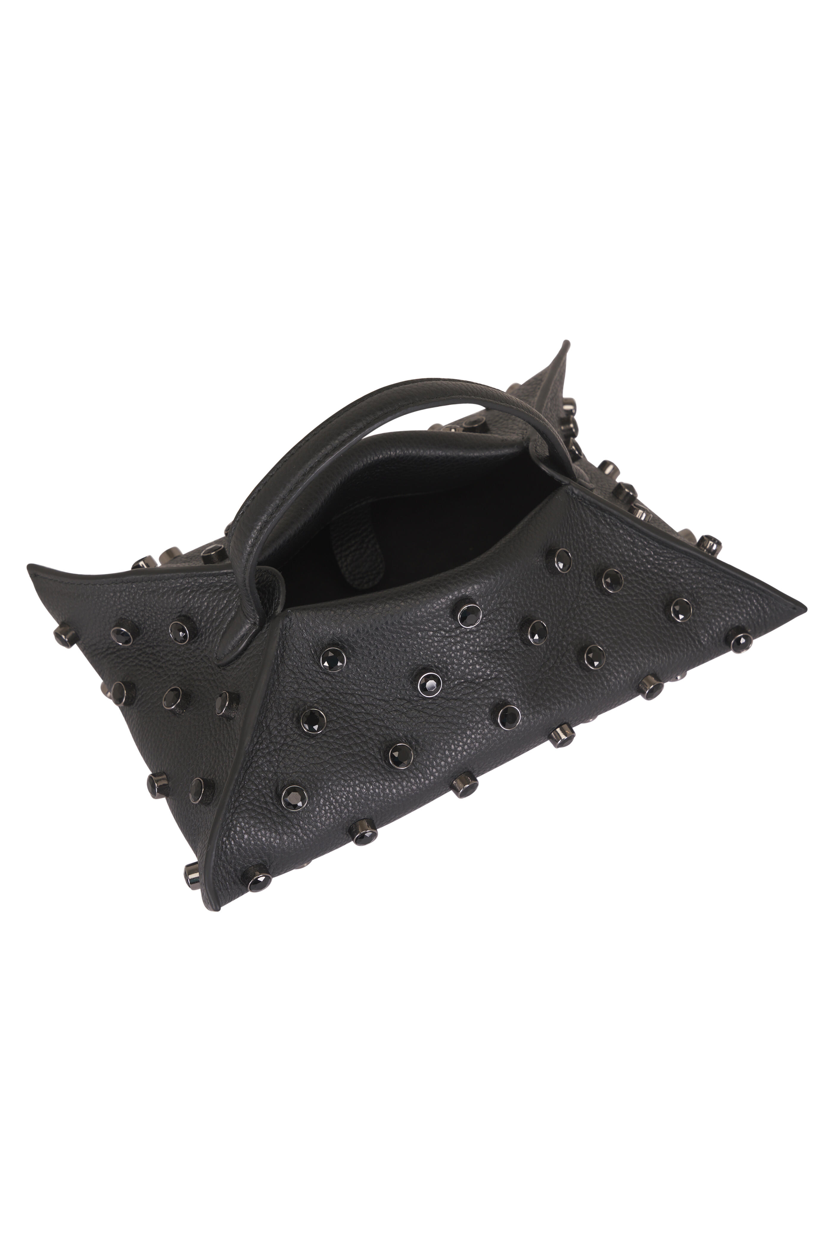 Altuzarra - Origami Black Crystal Baguette Top Handle Bag - view 6
