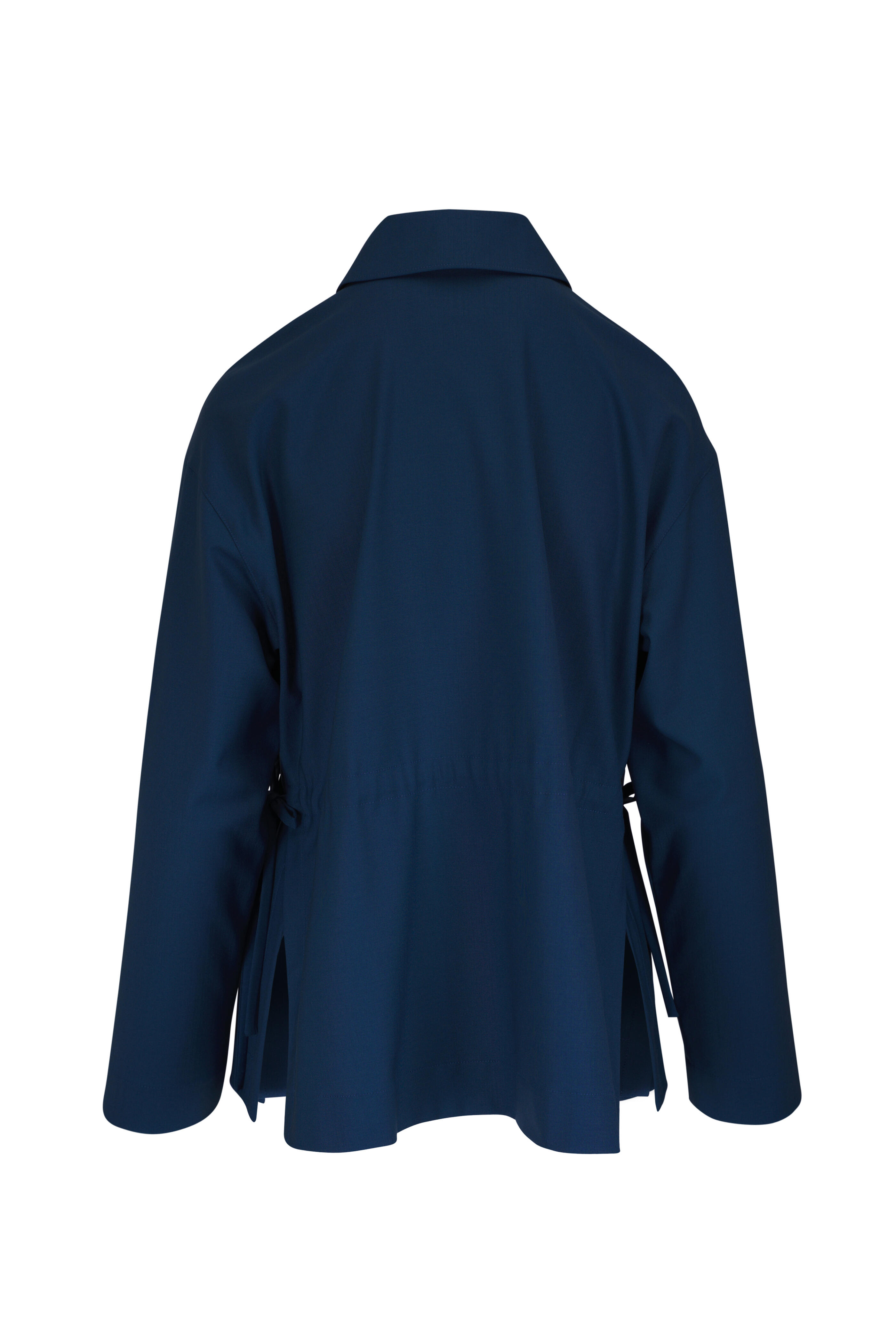 Lafayette 148 New York - Lido Blue Gathered Oversized Jacket