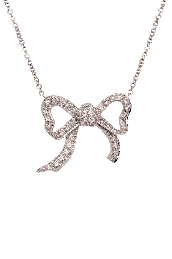 Aaron Henry - Diamond Bow Pendant Necklace