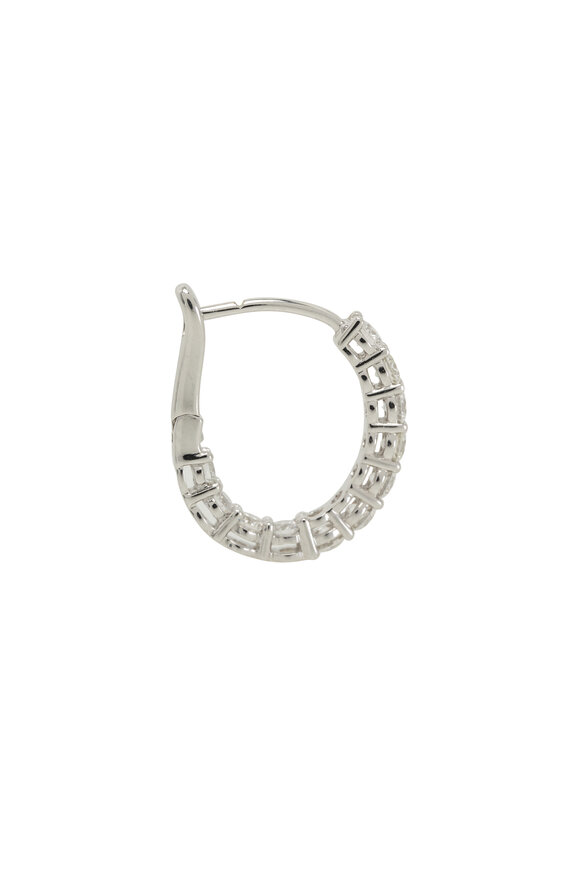 Kwiat - Petite Diamond Hoop Earrings