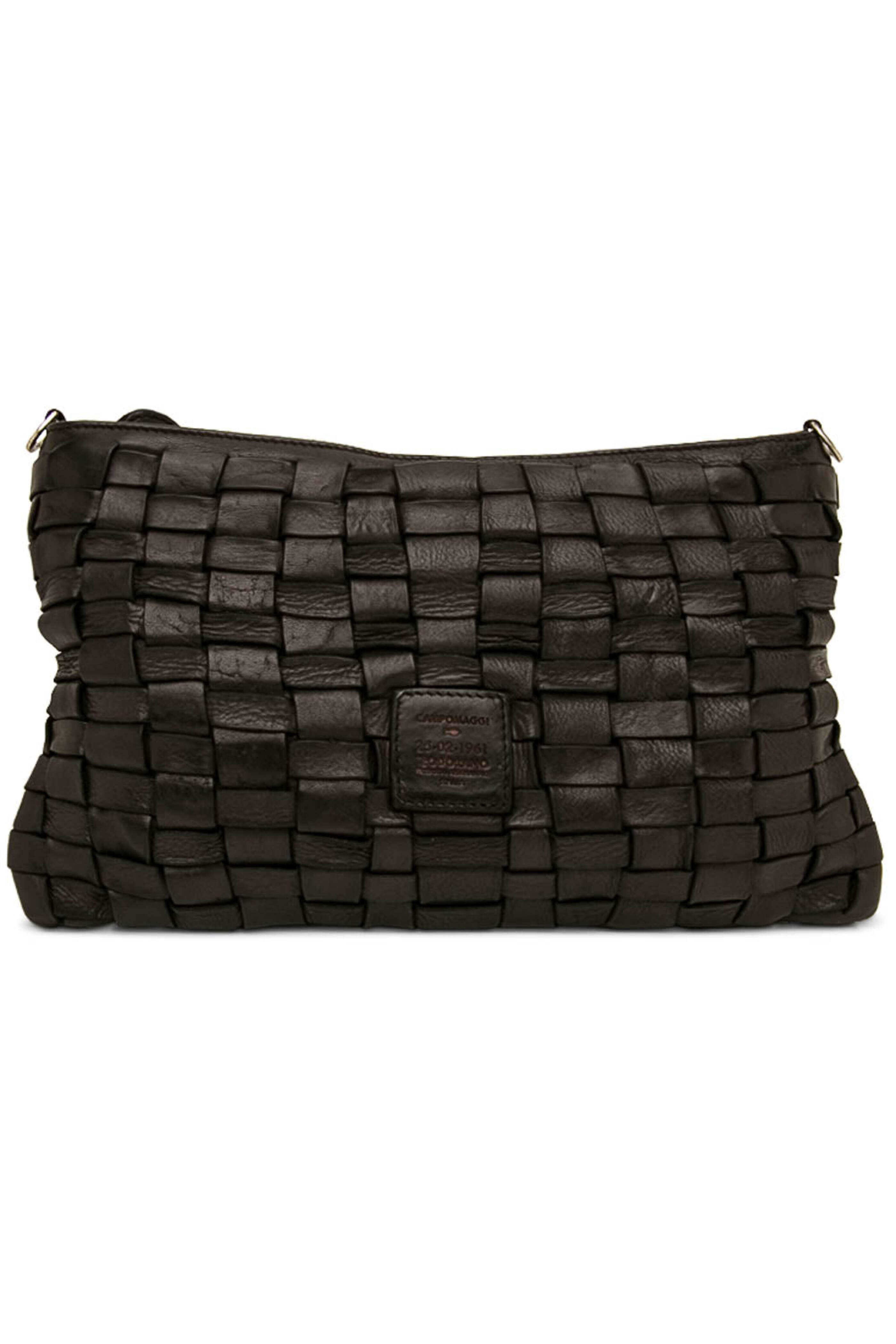 Campomaggi - Black Woven Leather Pouch
