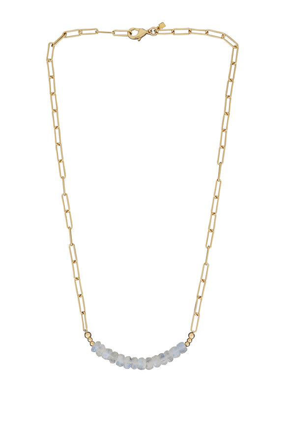Cristina V. Rainbow Moonstone Travel Necklace