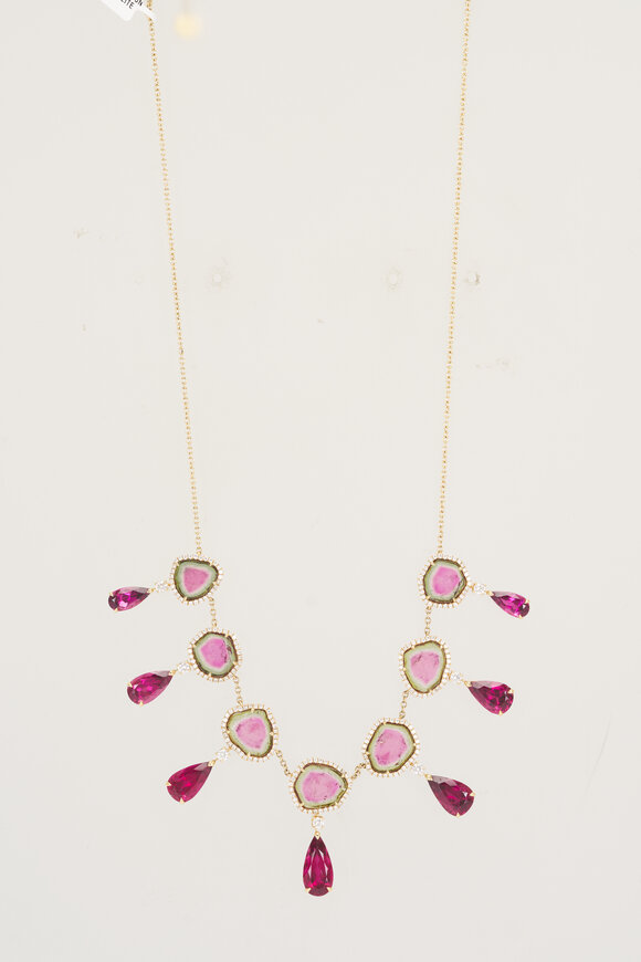 Graziela Gems 18k Yellow Gold Tourmaline Necklace