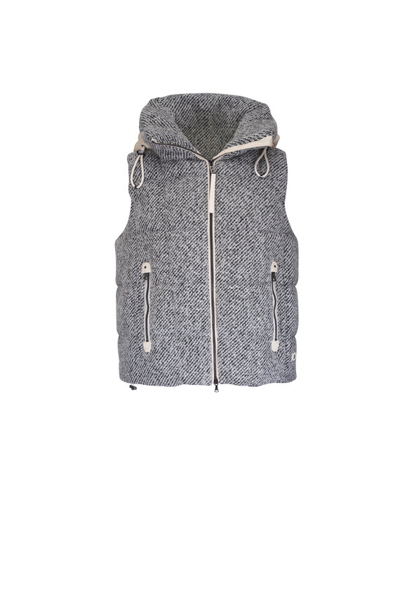 Bogner Falka Black & Cream Down Vest