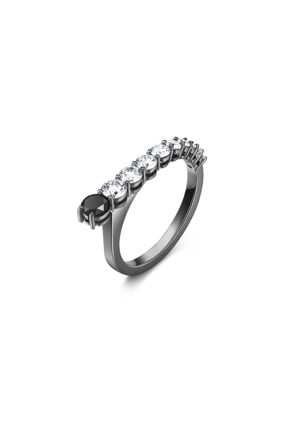 Melissa Kaye - Aria Black & White Diamond Ring