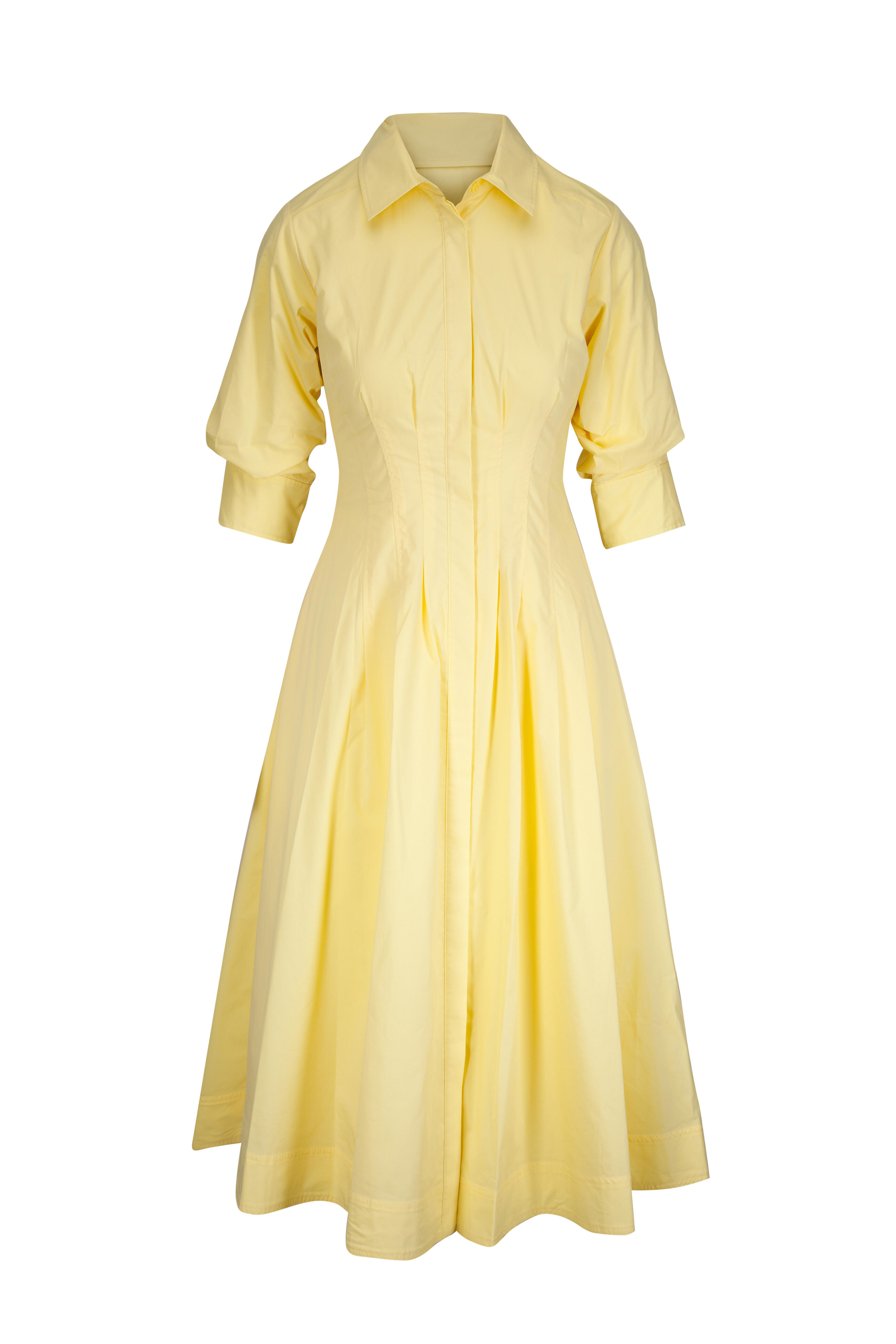 Simkhai - Jazz Buttercream Pintuck Midi Dress